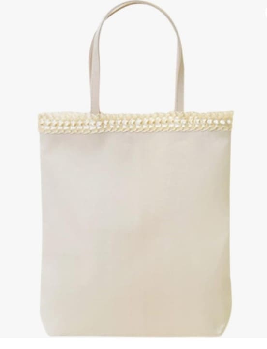 入学式向けフォーマルサブバッグベージュ・パール装飾