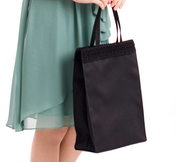 卒業式・入学式向けアウローラA4マチ付きサブバッグ黒