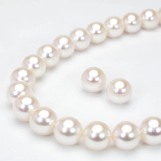 8mmパールネックレスとピアスセット フォーマル用