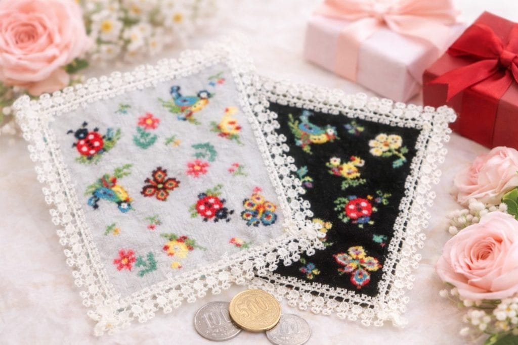 ギフトに人気のフェイラーハンカチとコイン